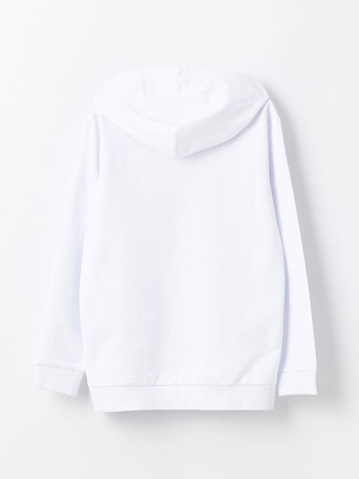 Be?ikta? Bask?l? Uzun Kollu Erkek ?ocuk Hoodie - Waikiki фото 2