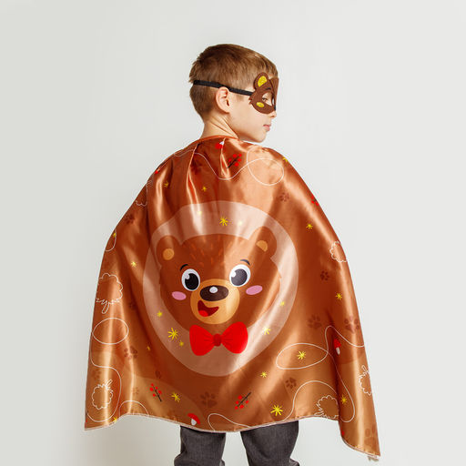 Карнавальный костюм «Новогодний медведь»: плащ, маска