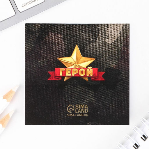 Цена за 2 шт. Подарочный набор ручка шариковая и блокнот 16 л 23 февраля: Сильному духом - Artfox фото 4