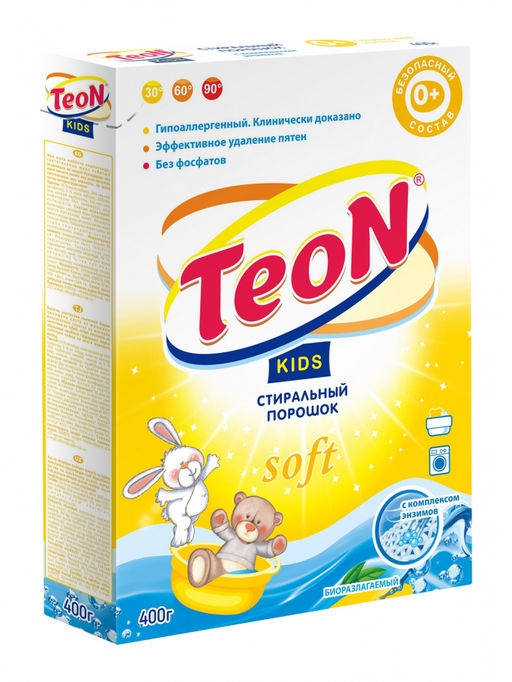 Стиральный порошок 0,4кг. Teon Kids Карт/п арт.862