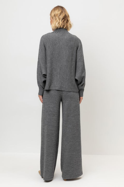 ЕВ 444/ш/тем.серый меланж брюки жен