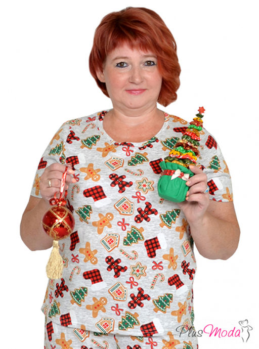 Футболка Модель №1299 размеры 44-84 - Plusmoda фото 14