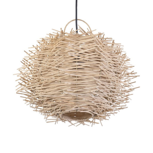 Светильник потолочный из ротанга «Анди», 1×120 Вт, Е27, 40×40×26 см