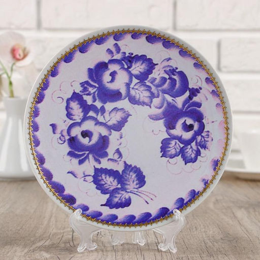 Тарелка декоративная Гжель, D = 20 см - Simaland фото 9