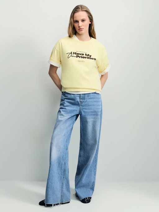 Оверсайз футболка с принтом / Zarina  фото 2