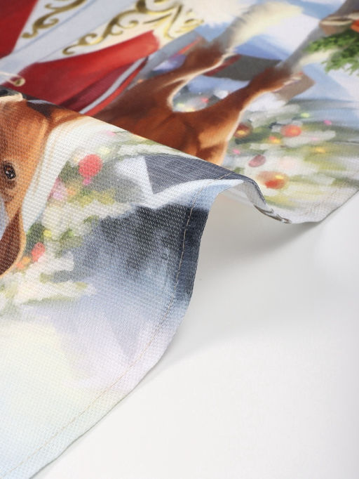 Набор кухонных полотенец Доляна. Лошадь, 35?60 см-4 шт., 100% хл, рогожка, 160 г/м?