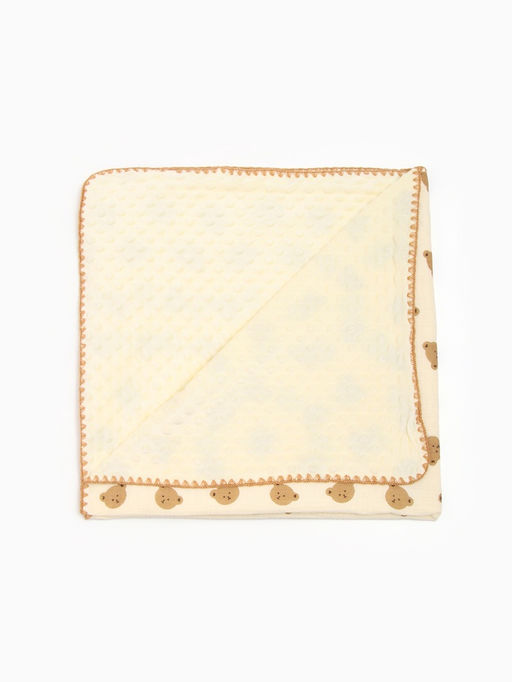 Плед «Этель. Медвежонок», 100×100 см, муслин двухслойный