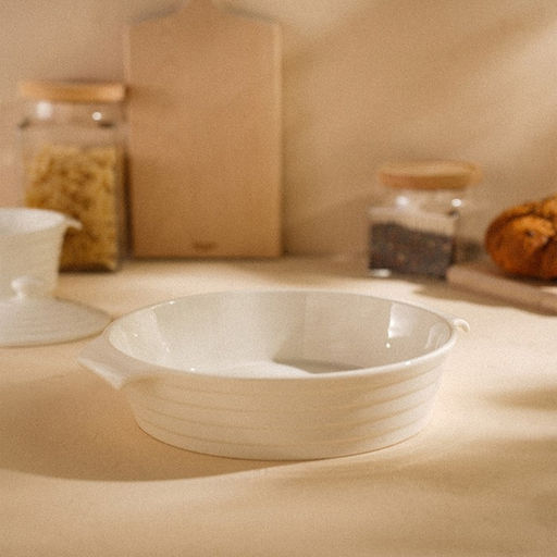 Форма для выпечки SL Home «Санторини», 2.2 л, 28.8×25.6×6 см, жаропрочная керамика, белая