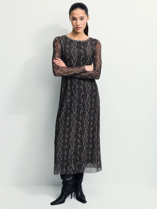 Платье миди с принтом / Zarina