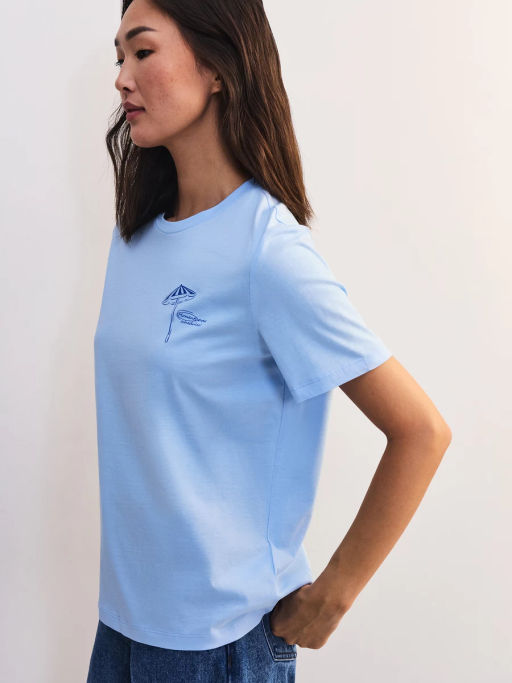 Футболка из хлопка с принтом ZR2605013411-41 / Zarina