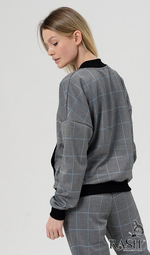 Бомбер "Лидс" серо-голубой Цвет:как на фото