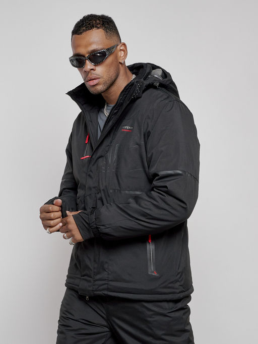 Горнолыжный костюм мужской зимний черного цвета 6306Ch - Leifensh фото 7