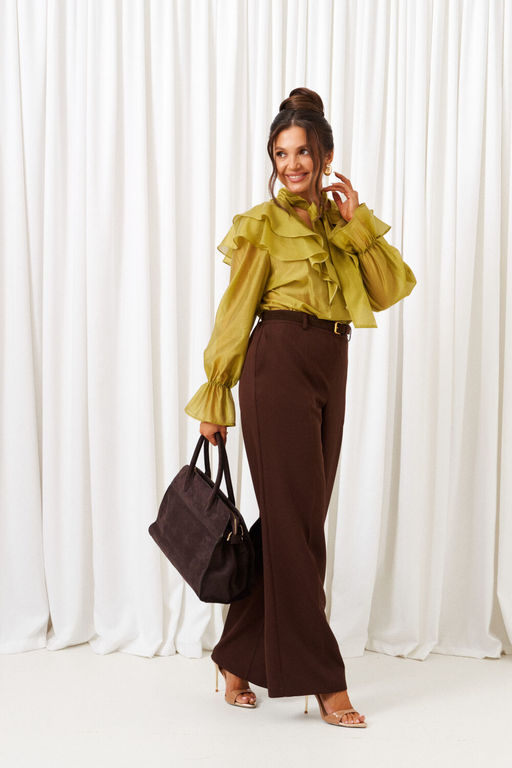 Костюм Beautiful Free 6441 шоколад + лайм