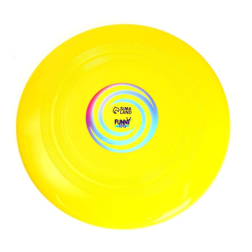 Летающая тарелка Гигант 30 см, цвет жёлтый - Funny toys фото 3