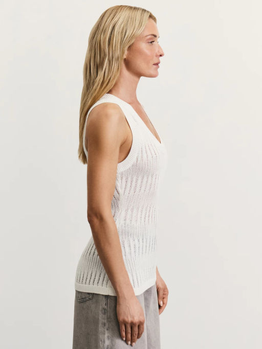 Майка ажурной вязки из вискозы / Zarina  фото 4