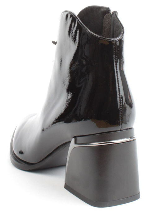 04-Z4229R-2 BLACK Ботильоны демисезонные женские (натуральная кожа, натуральная байка)