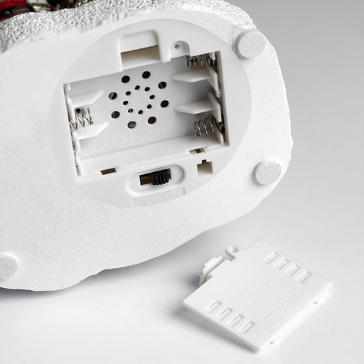 Светодиодная фигура «Дед Мороз» 12.5×19×9 см, керамика, от батареек АААх3, свечение тёплое белое