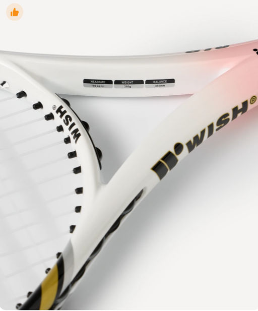 Ракетка для большого тенниса WISH Air Flex 818 26, розовый/белый  фото 4