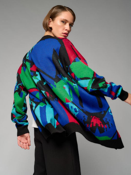 Кардиган женский 12411-54005 multicolor - Eleganzza фото 5