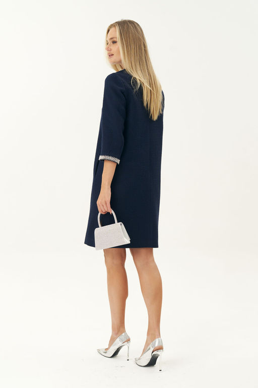 Платье URS 24-377-2 синий  фото 6