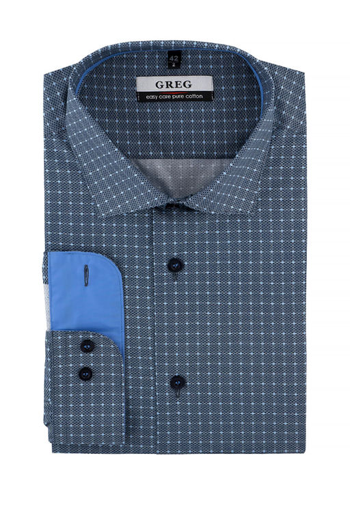 Сорочка мужская длинный рукав GREG 325/131/9383/Z/1p_GB  фото 2