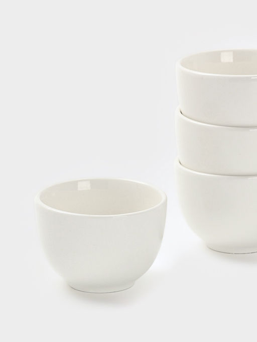 Соусники Доляна White Label, набор 4 шт., 120 мл, фарфор, белые