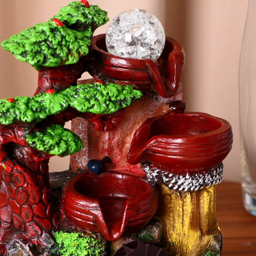 Фонтан настольный «Водопад в лесу», 14×17×27 см, с подсветкой