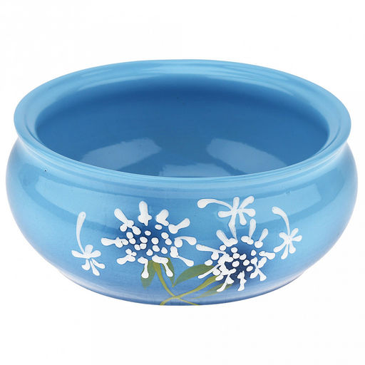 Пельменница керамическая "Малая" 1,25л, д19см, h12см, "Расторопша", с крышкой (Россия)