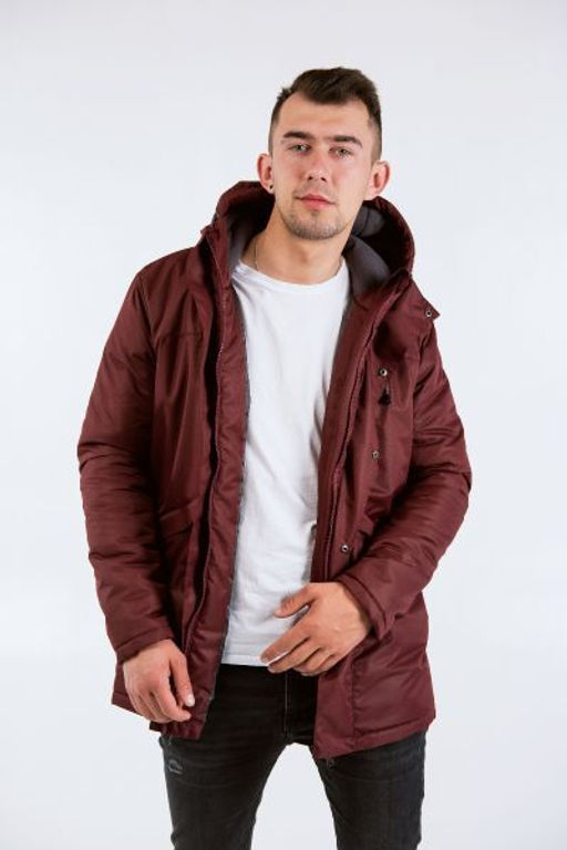 Парка мужская Мембрана бордовый