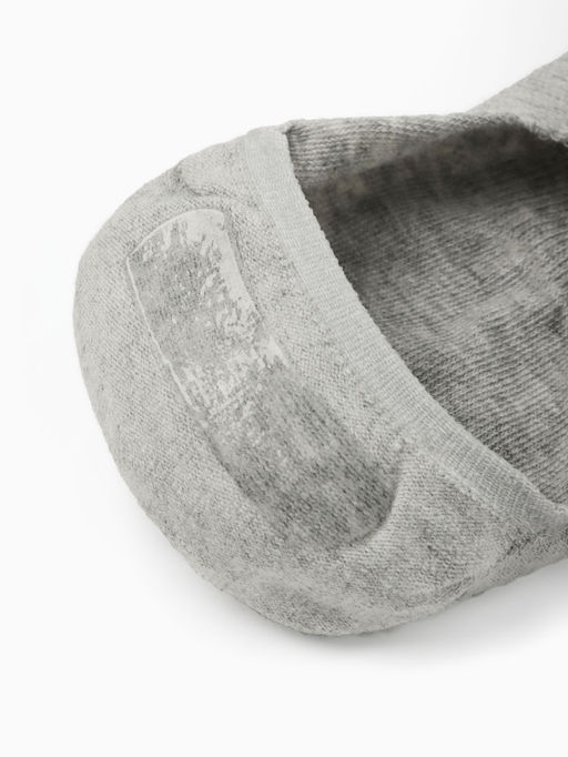 Носки-подследники с компрессией, размер 42-45, серые