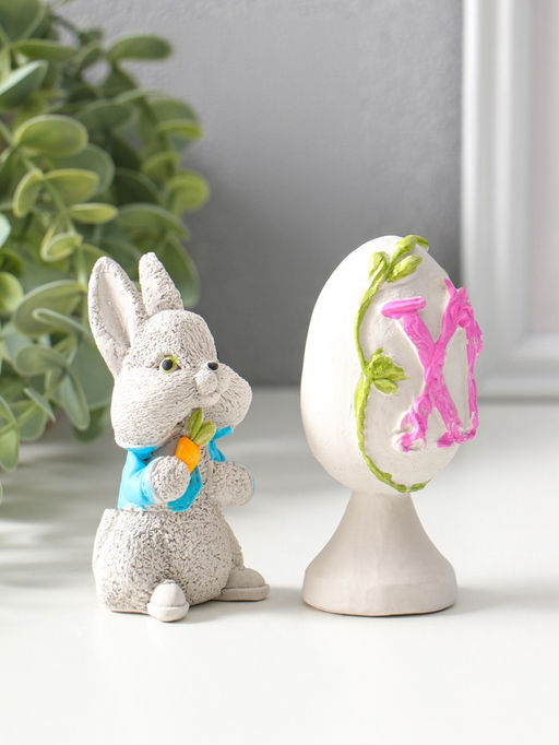 Набор фигурок пасхальных 2 шт. ХВ на яйце, 11 см