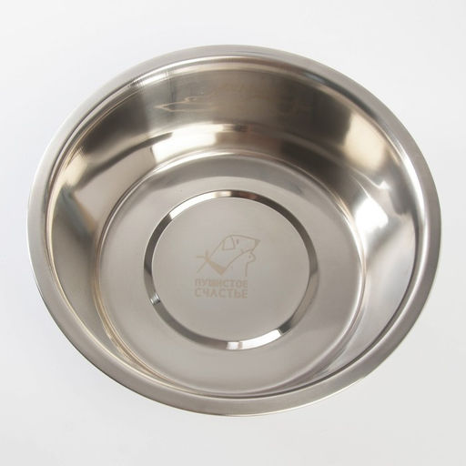 Миска металлическая для собаки Danger, 4 л, 28х9 см - Пушистое счастье фото 5