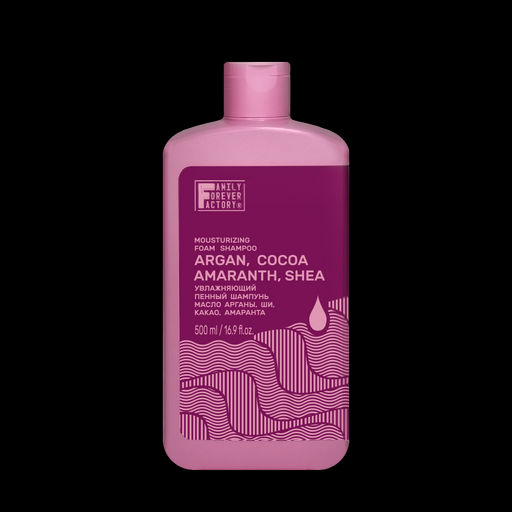 Family Forever Hair Pure Boom Шампунь Пенный увлажняющий Масло арганы,ши,какао,амаранта 500мл