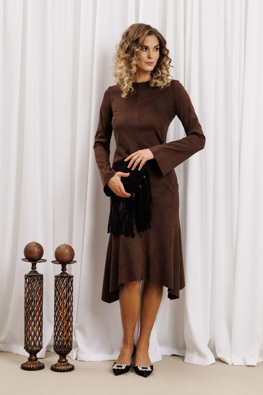 Платье Gizart 5433 шоколадный