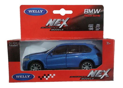 Welly. Машинка 1:38 "BMW X5" синий арт.43691W-BL