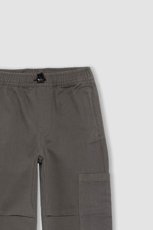 Габардиновые брюки стандартного кроя для мальчиков с широкими штанинами - Defacto фото 11