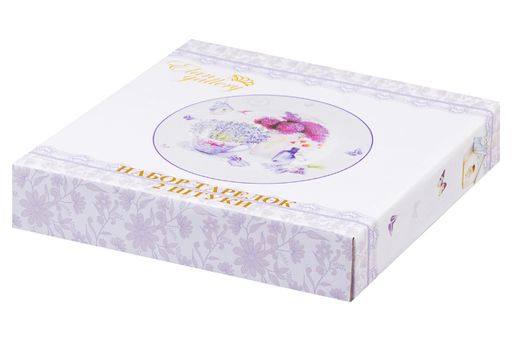 Набор тарелок 2 пр. 300 мл 21,5*21,5*3 см Лаванда глубокие NEW BONE CHINA - Elan gallery фото 4