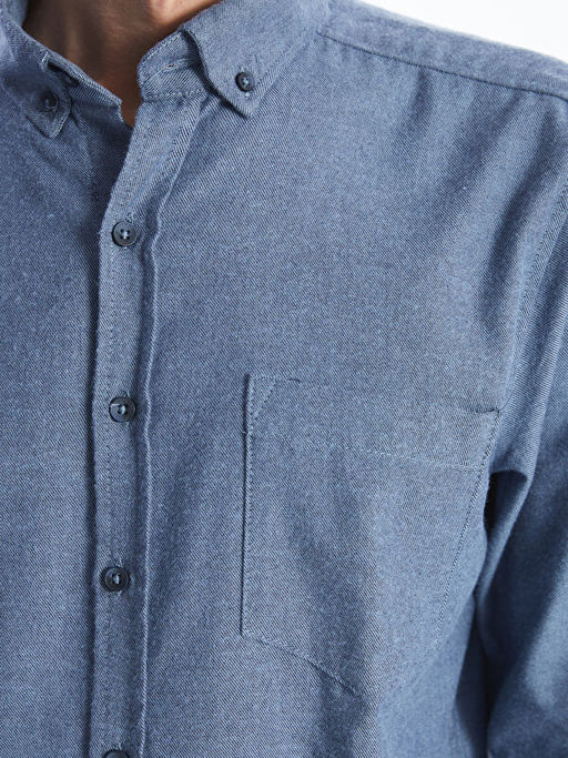 Regular Fit Uzun Kollu Gabardin Erkek G?mlek