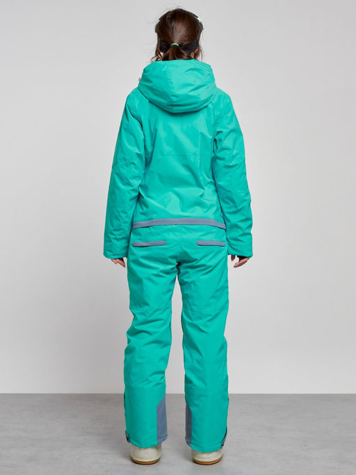Горнолыжный комбинезон женский зимний зеленого цвета 2323Z - Mtforce фото 5