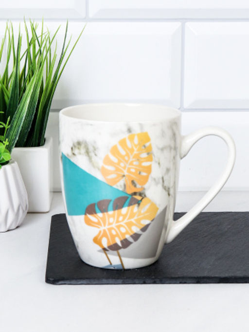 Кружка 350 мл Листья Акварель / G912 /уп 72/ - ГалеонТрейд фото 4