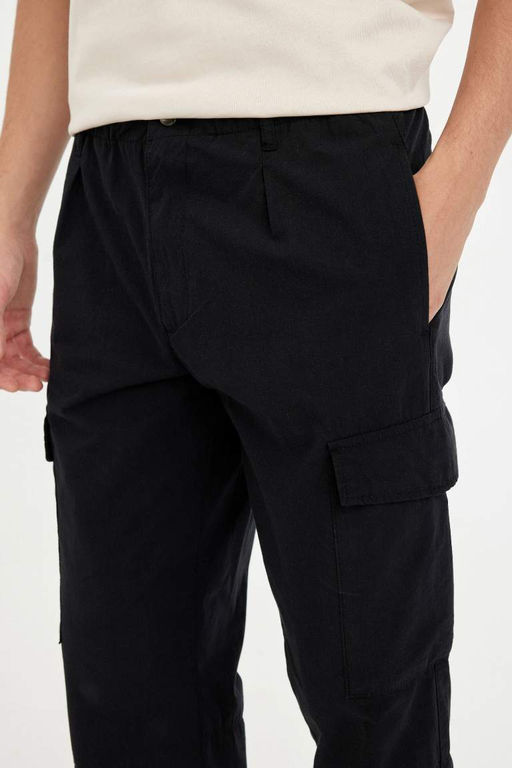 Широкие брюки-парашют с грузовыми карманами - Defacto фото 5