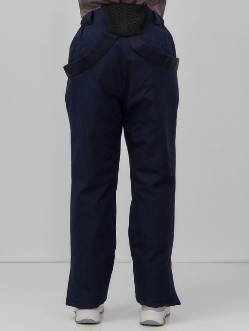 Полукомбинезон утепленный женский большого размера темно-синего цвета 666_1TS - Chunmai фото 4