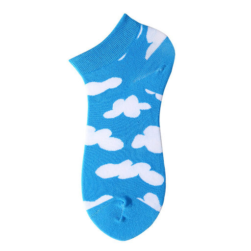 Короткие носки р. 37-44 Summer Облака - Krumpy фото 3