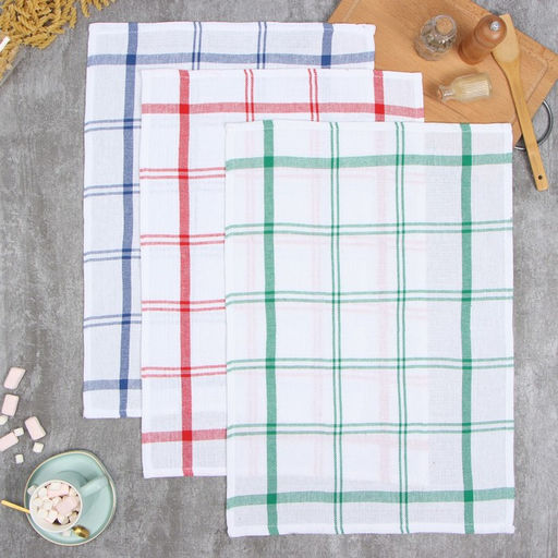 Набор полотенец Этель Клетка МИКС 40х68 см - 3 шт, 100%хл