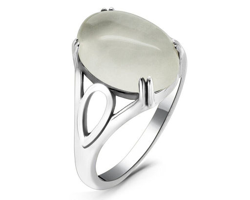 Кольцо из серебра лунный камень, МЦВ224