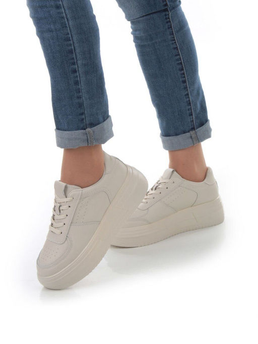 05-PDA157-2 BEIGE Кроссовки женские (натуральная кожа) - Фабричный китай фото 2