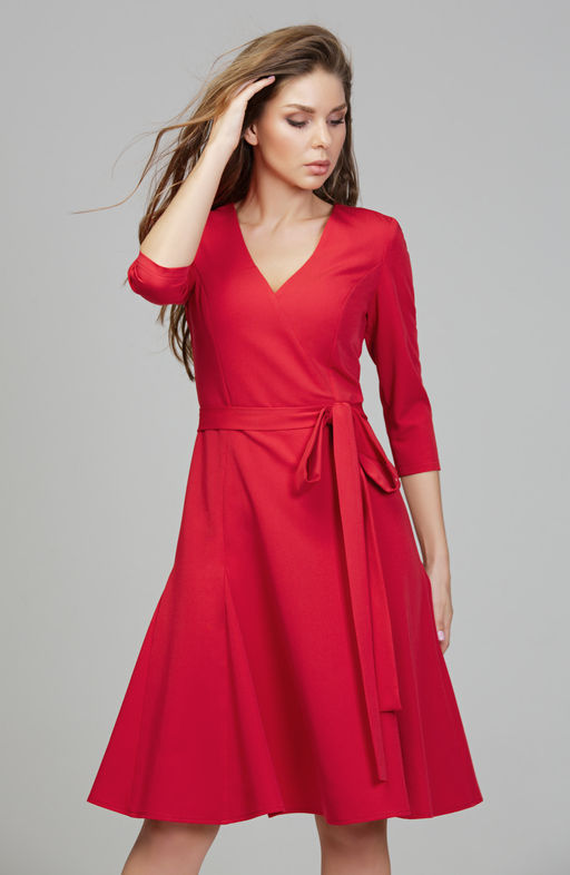 Романтичное платье малиновый - Donna saggia фото 3