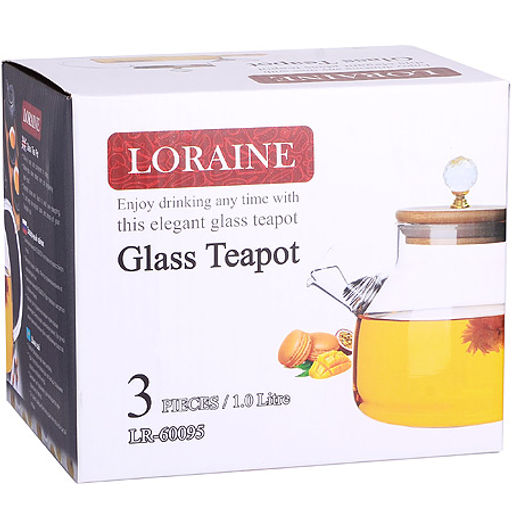 60095 Заварочный чайник 3пр 1л стек бамбук LR(х24) - Mayer&boch фото 4