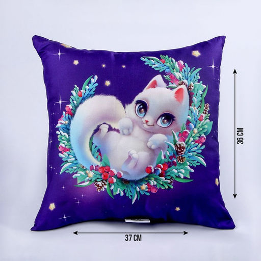 Подушка квадратная Котёнок - Mni mnu фото 2