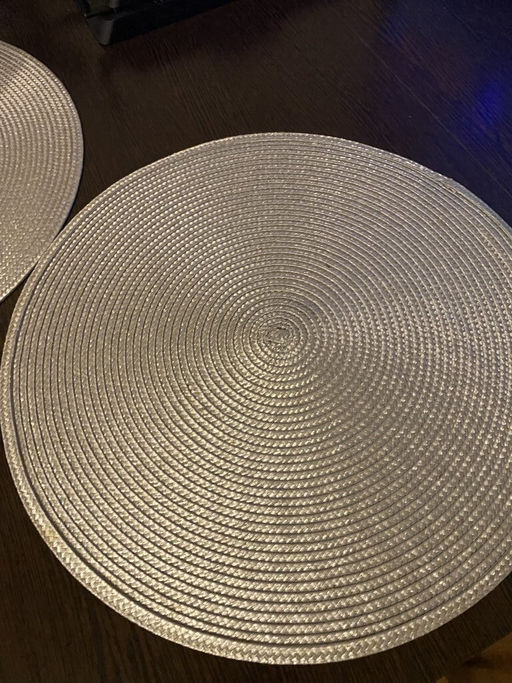 Салфетка для сервировки (мат на стол) 38см, круглая, стальная, Y6-2538 (326267) /DANIKS/  фото 3